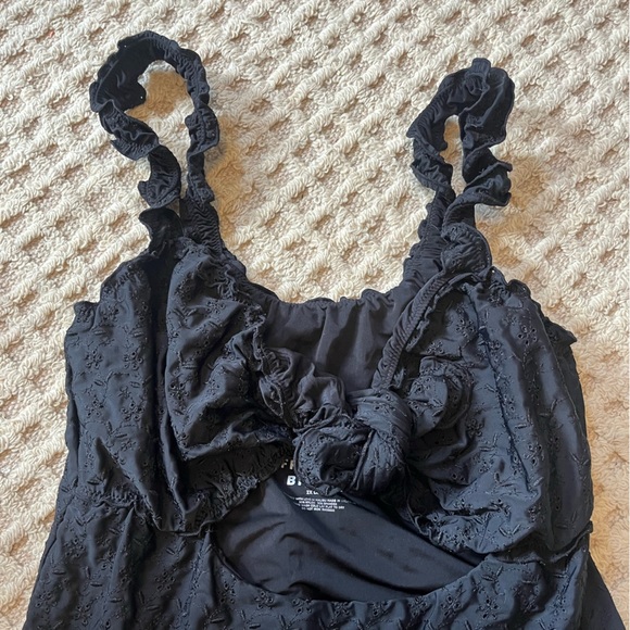 Frankies Bikinis Lucia Eyelet One-Piece Swimsuit Black 2X - Picture 9 of 9